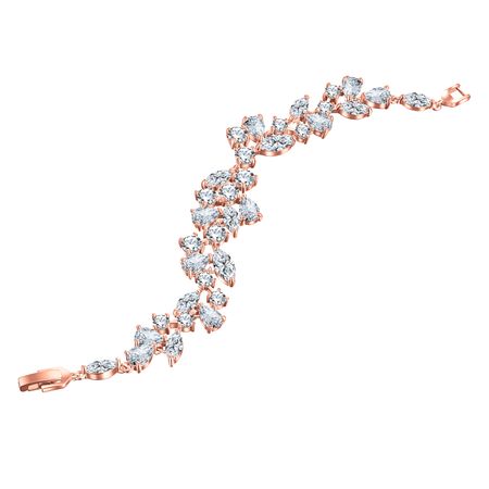Bransoletka ślubna, różowe złoto -  rose gold LEVA