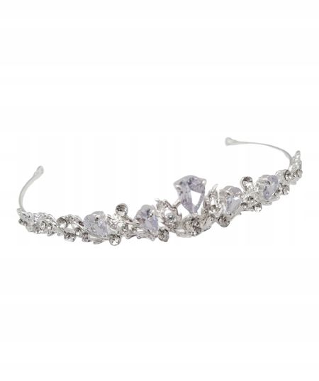 Tiara, diadem, korona srebrna, 2,5cm