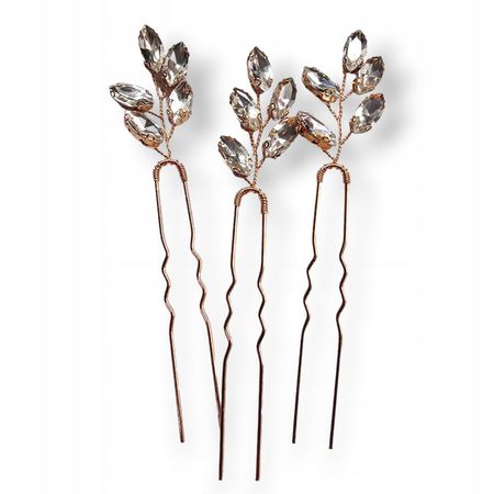 Kokówki różowe złoto, cyrkonia crystal, ślub, studniówka, 12 cm, rose gold