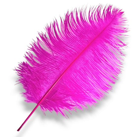 Strusie Pióra pióro, fuksjowe, różowe | 40-45 cm | Wesele, Wielki Gatsby