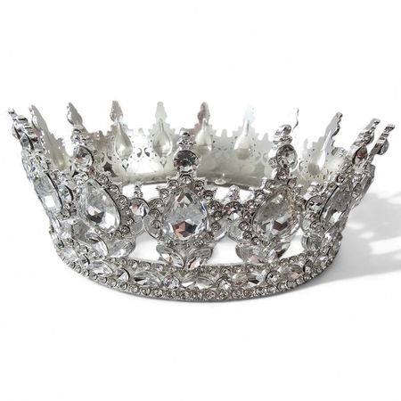 Tiara, diadem ślubny, korona ślubna, królewska, srebrna