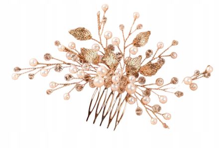 Grzebyk do włosów złoty