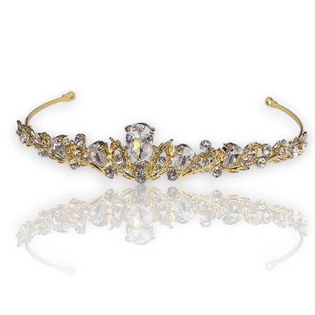 Tiara, diadem ślubny, korona złota, ślub, sylwester, studniówka