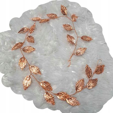 Gałązka Ślubna, Komunijna boho - Różowe Złoto, rose gold
