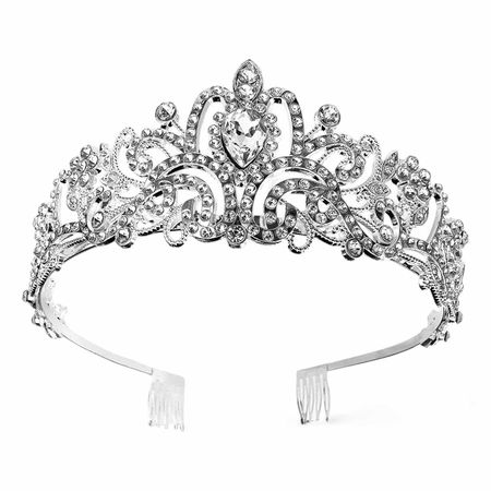 Diadem, korona, tiara ślub, studniówka, sylwester, srebrny