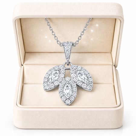 Naszyjnik Ślubny Srebrny Kolia Cyrkonia ESTRELLA Biżuteria Ślubna Elegancka