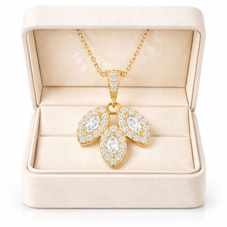 Złoty naszyjnik ślubny ESTRELLA – subtelna kolia z cyrkonią dla panny młodej